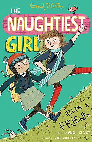 Book cover: two young girls running on a green hillside.