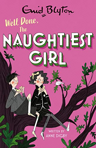 Book cover: two girls eating in a tree, pink background.