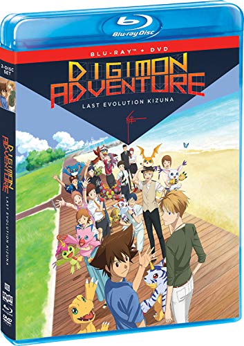 “Digimon Adventure: Last Evolution Kizuna” Blu-ray case with character artwork.
