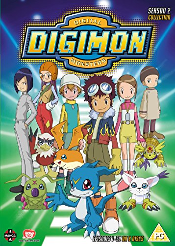 “Digimon: Digital Monsters” Season 2 DVD cover with characters and Digimon.