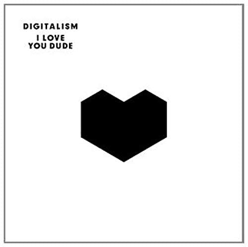Album cover for Digitalism’s “I Love You Dude” featuring a black heart.