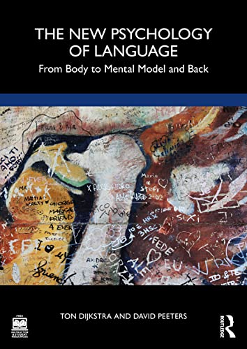 Book cover: "The New Psychology of Language" with abstract art background.