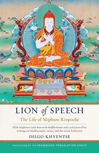 Book cover featuring a thangka painting of a seated monk with text below.
