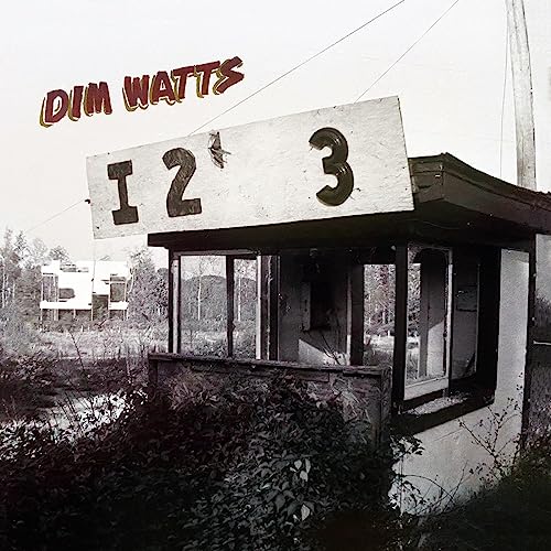 CD cover for Dim Watts’ “Eye Two Three” featuring a small building.