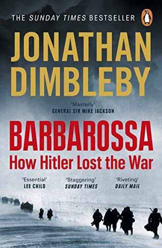Book cover for "Barbarossa" depicting soldiers in a snowy landscape.
