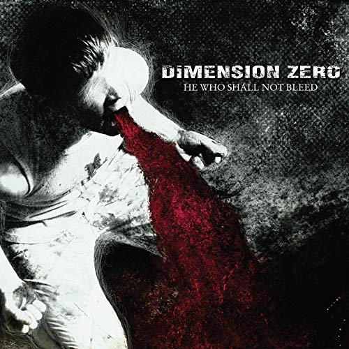 Dark album cover featuring a person with blood flowing from their mouth.