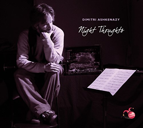 Dimitri Ashkenazy album cover: pianist in thought with sheet music.