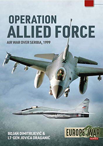 Book cover: “Operation Allied Force” featuring a fighter jet in flight.