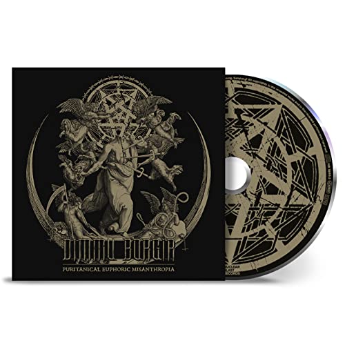 Dimmu Borgir CD case with ornate, dark artwork and a silver disc.