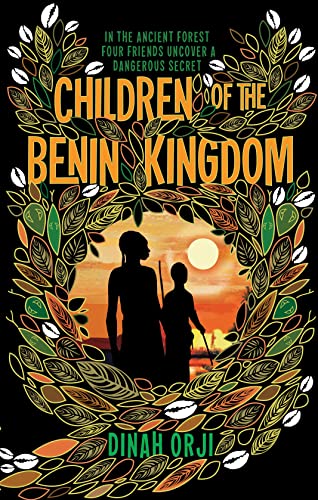 Book cover showing silhouettes of two children against a sunset, framed by stylized leaves.