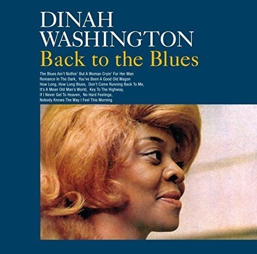 "CD cover with Dinah Washington's portrait and album title 'Back to the Blues'."