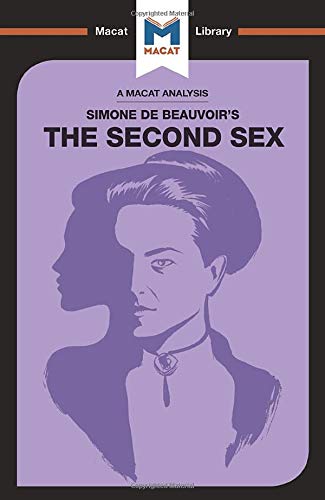Book cover for “The Second Sex” featuring a portrait of Simone de Beauvoir.