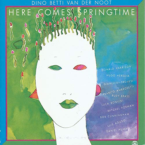 CD cover: illustrated face with green grass-like hair, blue and pink hues.