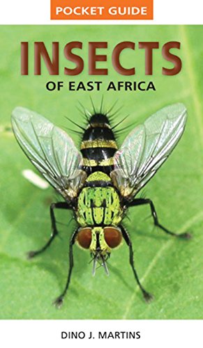 Pocket guide cover featuring a detailed photograph of an East African fly.