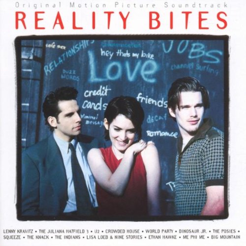 CD cover for "Reality Bites" soundtrack featuring three young adults.