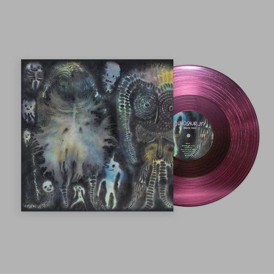 Dinosaur Jr. “There Near” pink vinyl LP record with abstract cover art.