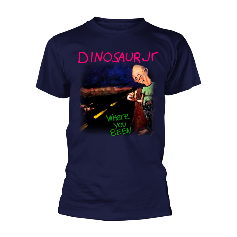 Blue t-shirt with "Dinosaur Jr." and album art graphic.