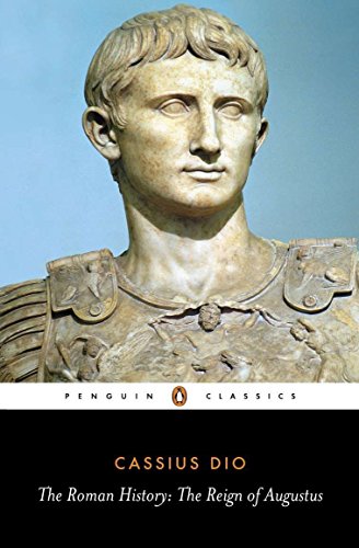 "Book cover featuring a stone bust of a man in armor against a blue background."