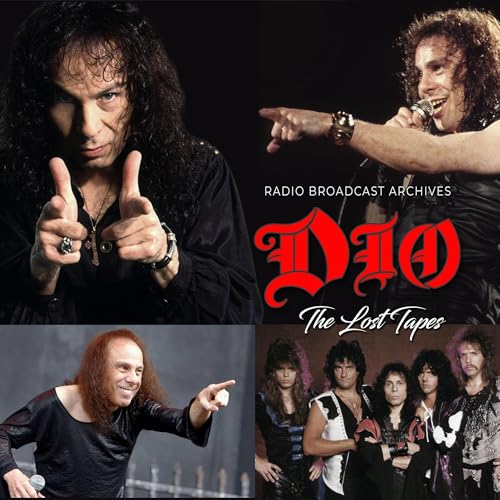 Dio album cover featuring Ronnie James Dio in a collage of photos.