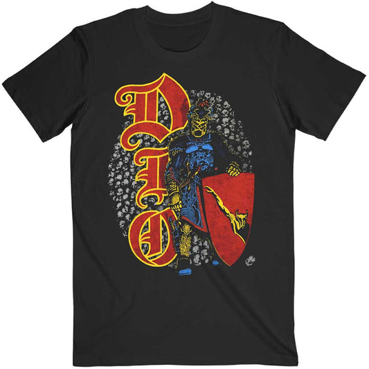 Black unisex t-shirt featuring a graphic illustration of a skull warrior on the front.