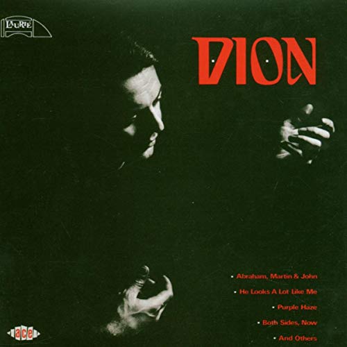 CD cover: Dion portrait in shadow, red title, and tracklist details.