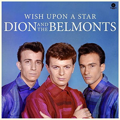 Album cover for Dion and The Belmonts’ “Wish Upon A Star” featuring three men.