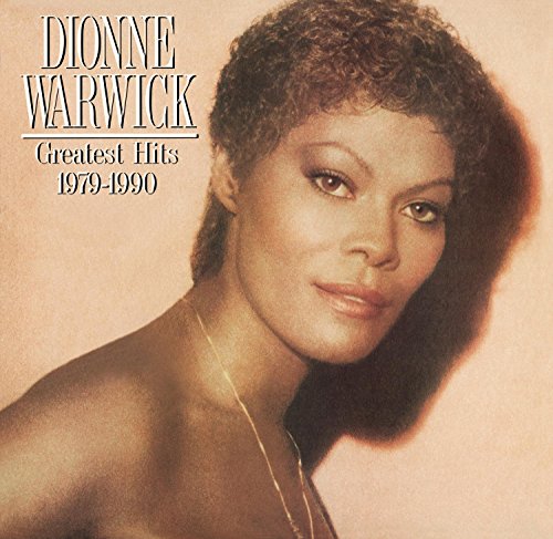 Dionne Warwick album cover, “Greatest Hits 1979-1990”, portrait of singer.