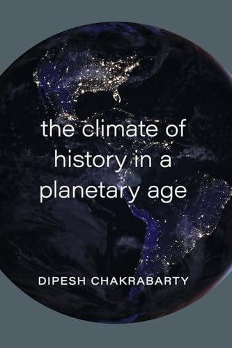 Book cover with Earth at night and white title text.