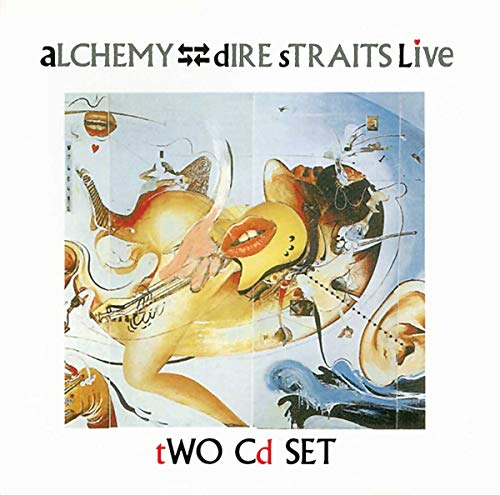 CD cover for Dire Straits’ “Alchemy” live album, surrealist painting.