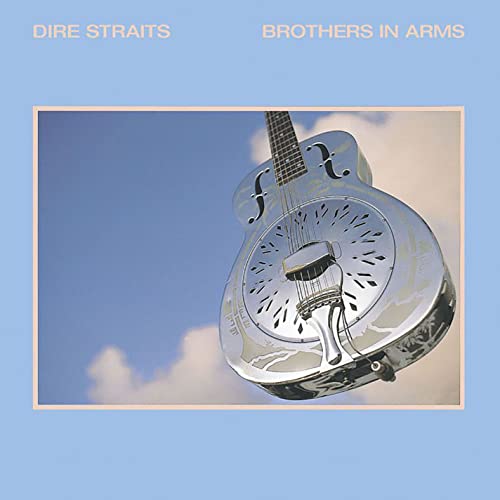 Dire Straits “Brothers in Arms” CD cover with a silver resonator guitar.