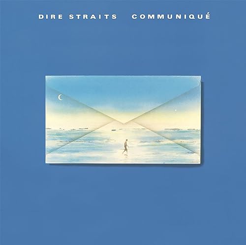 Dire Straits’ “Communique” album cover: a seaside scene on an envelope.