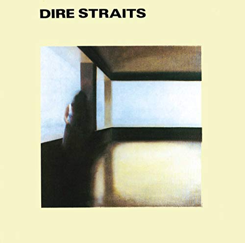 Dire Straits album cover: a blurred figure in a doorway.