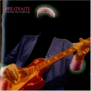 Dire Straits Money for Nothing album cover featuring a headless guitarist playing an electric guitar.