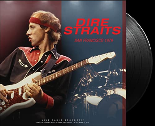 Dire Straits vinyl record cover featuring Mark Knopfler playing guitar.