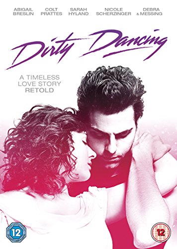 DVD cover for Dirty Dancing featuring a man and woman embracing in close profile.