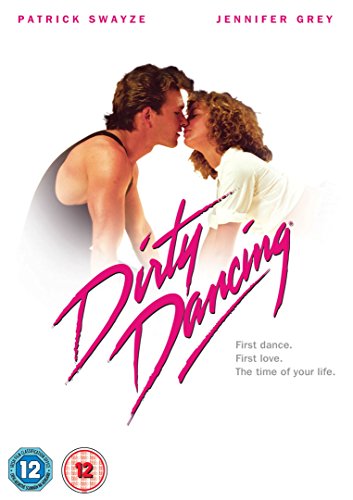 Dirty Dancing DVD cover featuring Patrick Swayze and Jennifer Grey embracing.