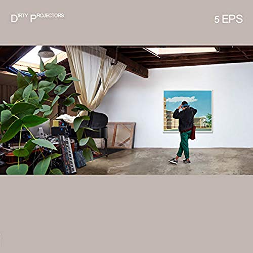 Dirty Projectors 5eps vinyl album cover with a man looking at art.