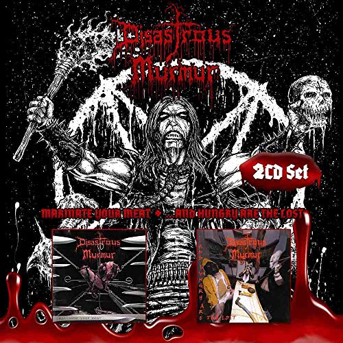 CD cover for "Disastrous Murmur" featuring dark, grotesque imagery and text.