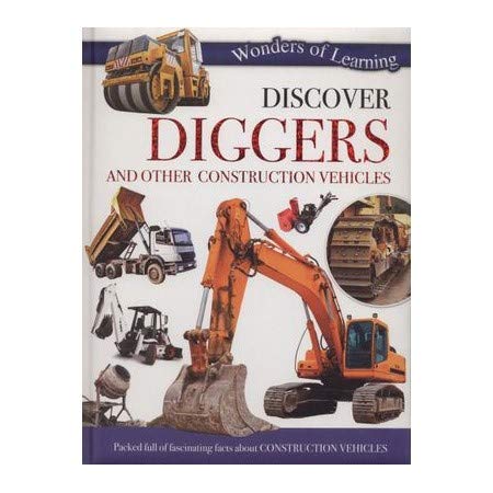 Book cover featuring diggers and other construction vehicles.