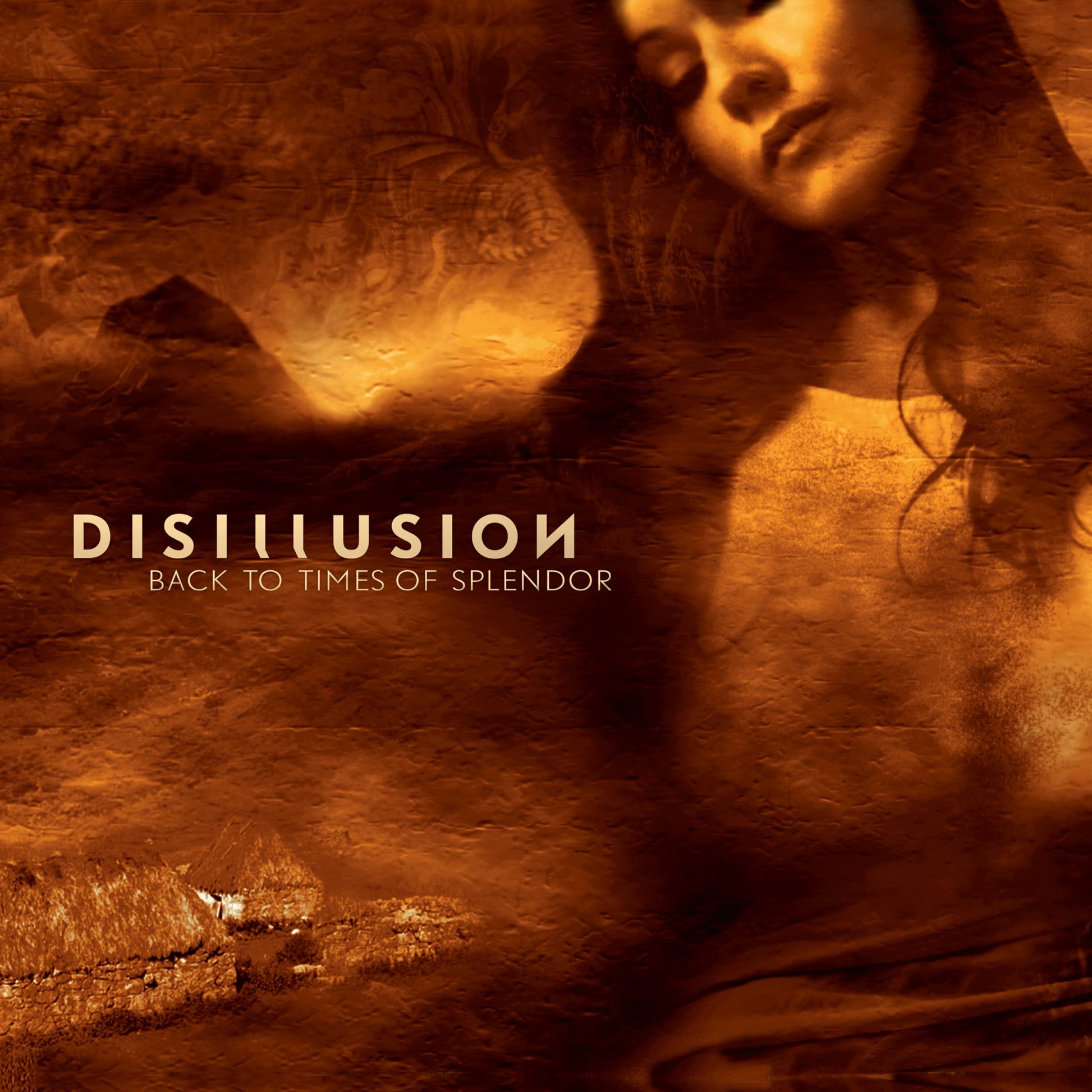 CD cover for Disillusion’s “Back To Times Of Splendor” with a blurred figure.