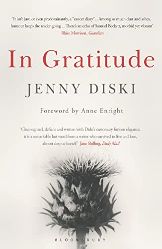 Book cover: "In Gratitude" by Jenny Diski, featuring a thistle.