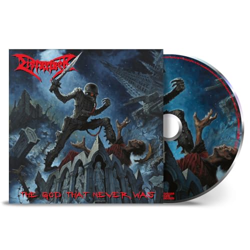 CD case and disc for Dismember’s “The God That Never Was” album.