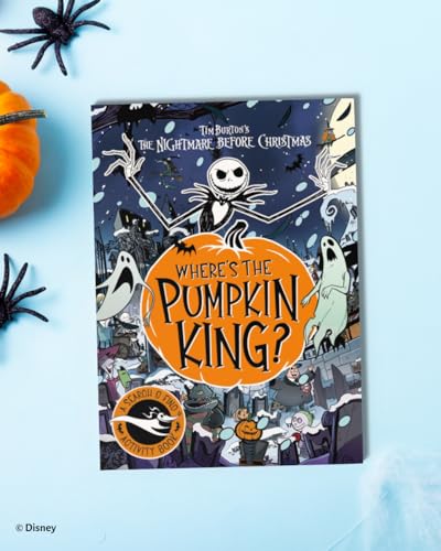 “The Nightmare Before Christmas” search and find book featuring Jack Skellington.