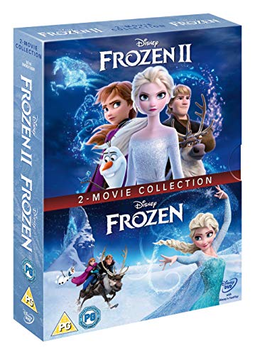 Disney's Frozen and Frozen II DVD doublepack cover featuring characters.