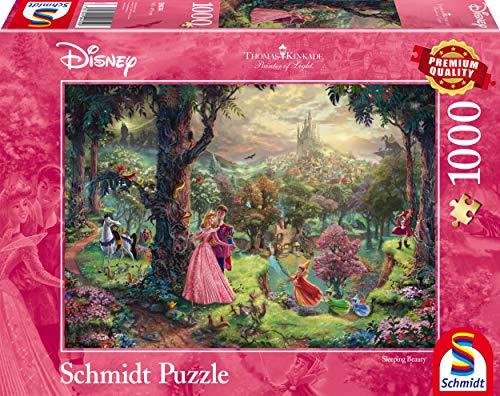 Sleeping Beauty scene from Disney, painted in a luminous, fairytale style.