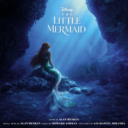 The image is a black square with "Disney THE LITTLE MERMAID" in blue and white text.