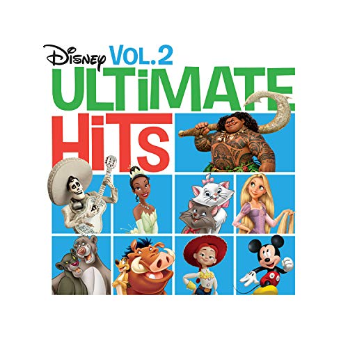 Disney Ultimate Hits Vol. 2 album cover featuring various Disney characters in a grid.