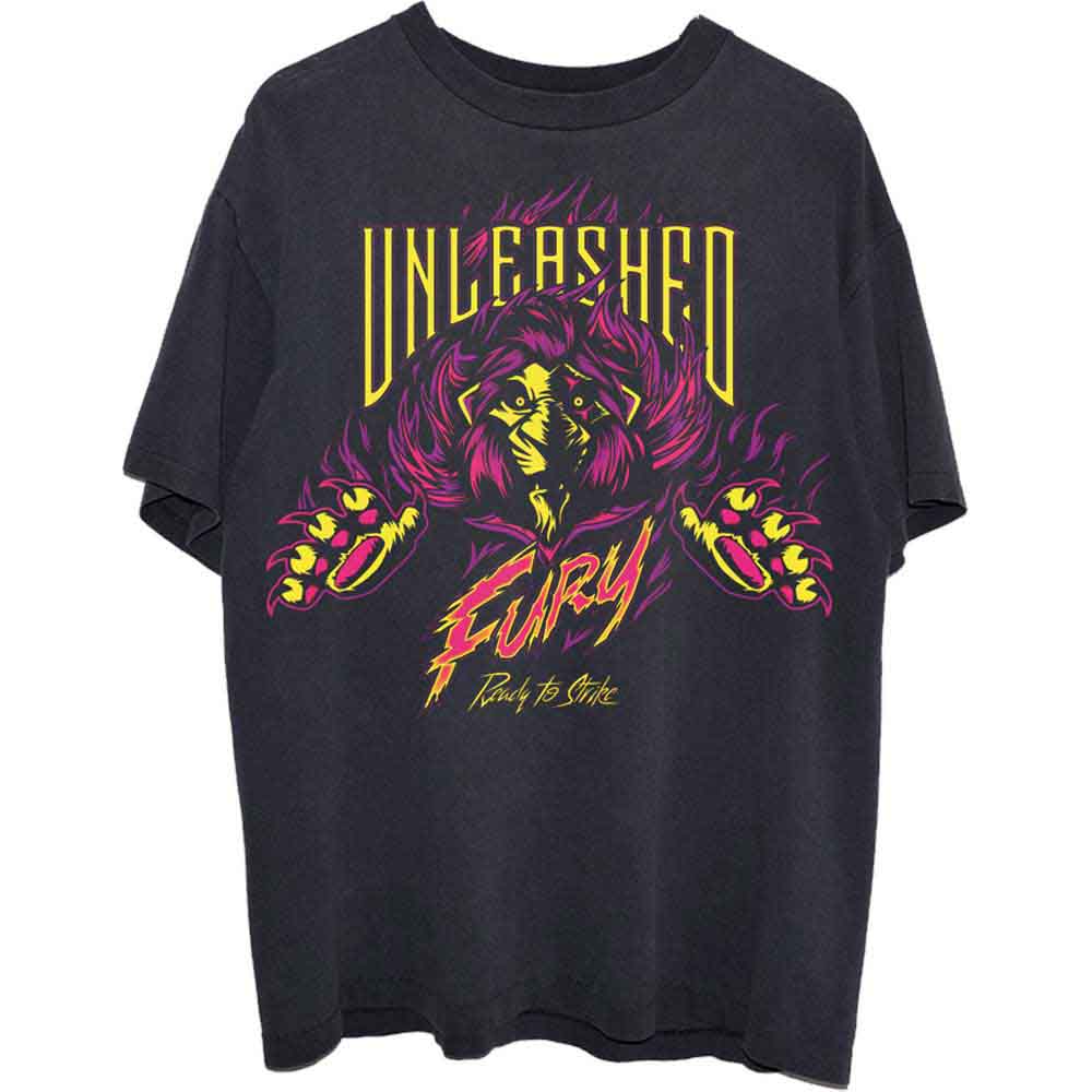 Black unisex t-shirt featuring a graphic print of Scar from The Lion King.