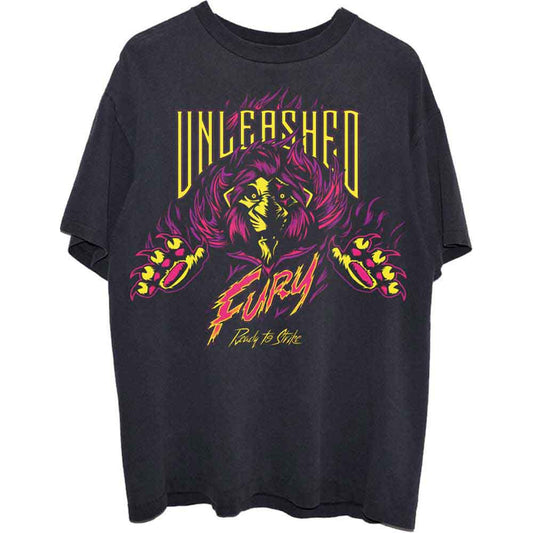 Black unisex t-shirt featuring a graphic print of Scar from The Lion King.