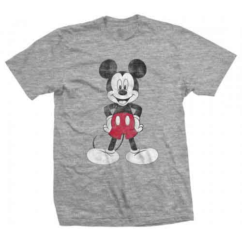Small unisex t-shirt featuring a classic Mickey Mouse pose graphic.